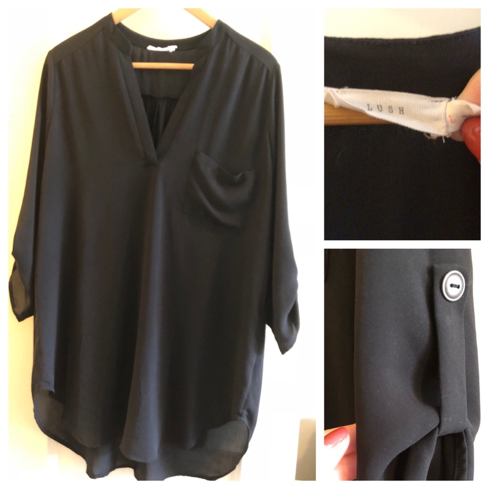 Lush blouse in black size L